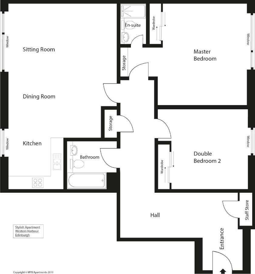 Stylish Apartment Эдинбург Экстерьер фото